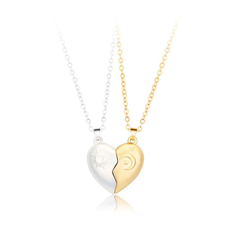 Flgo Vòng cổ Hình Trái Tim Tình Nhân Mạnh Mẽ Dài Cho Cặp Đôi