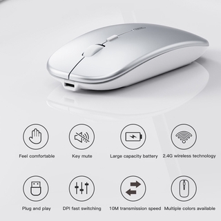 Wireless Mouse Computer Bluetooth Mouse Rechargeable Ergonomic Mouse USB Optical Mice For Macbook Laptop PC