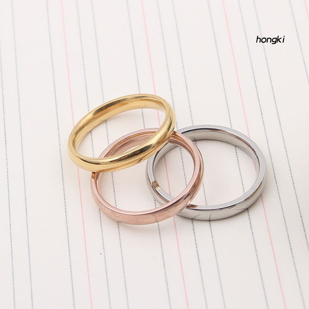 Nhẫn trơn đơn giản trẻ trung dành cho cặp đôi