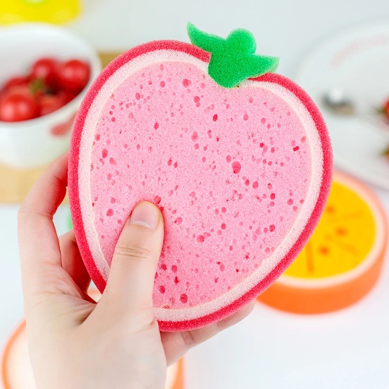 Miếng Bọt Biển Rửa Chén Hình Trái Cây Đa Năng