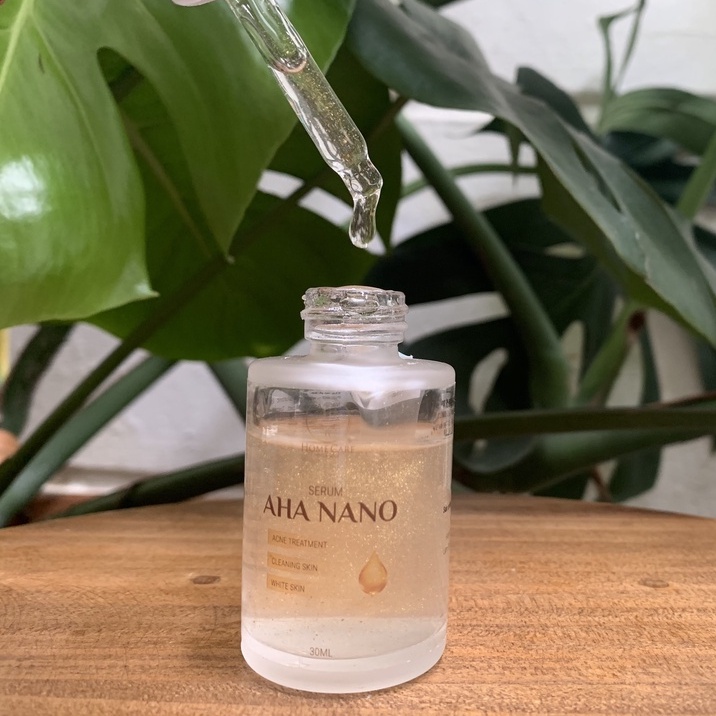 Serum dưỡng da AHA NANO Home Care có nano tinh thể vàng dưỡng trắng cấp ẩm căng bóng tăng đàn hồi 30ml