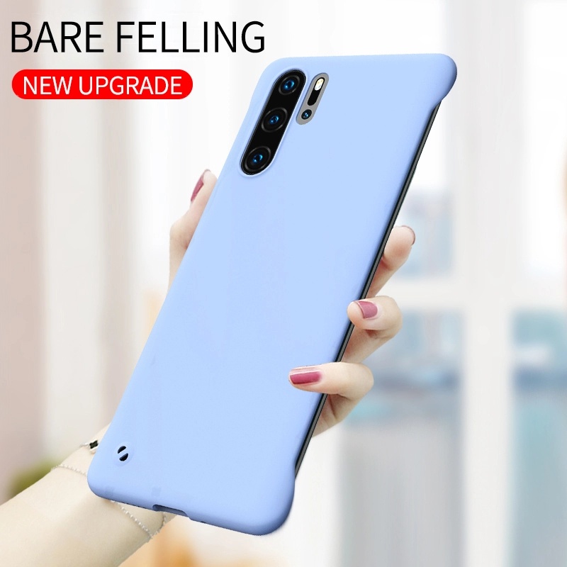 Ốp điện thoại không khung cứng PC siêu mỏng cho Huawei P30 Lite P40 P20 Pro Mate 20 30 40 Pro Slim M
