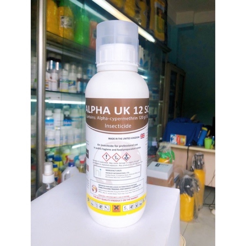 Thuốc diệt côn trùng nhập khẩu Anh quốc alpha uk 12sc Không mùi chai 1000ml