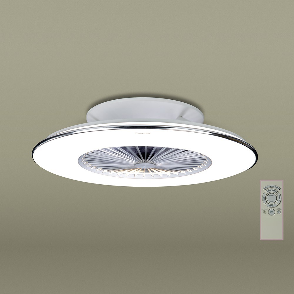 Đèn Trần Led PANASONIC 61W/ 21W – Ánh Sáng Vàng/ Trung Tính/ Trắng - Dành Cho Phòng Khách - Thiết Kế Tinh Tế Đèn + Quạt