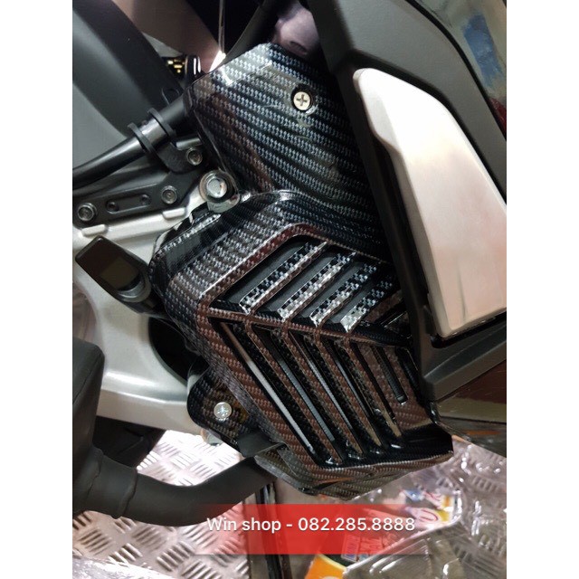 Ốp phụ kiện xe máy SH 2020 - Cacbon (full bộ - có bán lẻ) - Ốp bô/bầu gió/quạt gió/tay xách/thảm để chân....