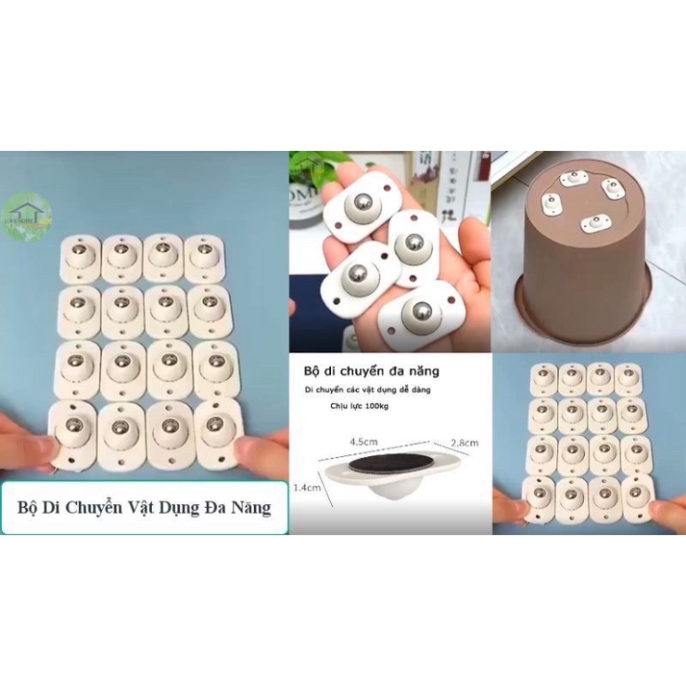 Bộ Di Chuyển Đồ 4 Bánh Đa Năng ,Chịu Lực tốt Giúp Di Chuyển Vật Nặng Dễ Dàng