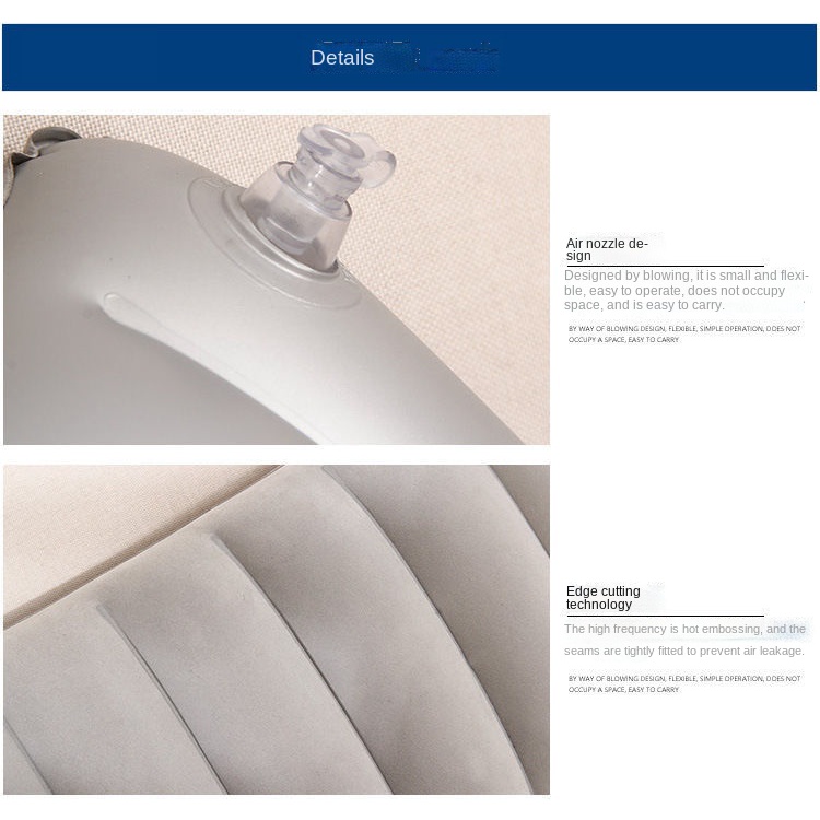 Gối Bơm Hơi Nhiều Màu Sắc Đa Năng Tiện Dụng Mang Theo Du Lịch Cắm Trại