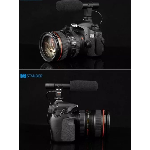 [Bán Buôn] Micro thu âm chuyên nghiệp FREESHIP Micro ghi âm stereo Mic-01 3.5mm DV cho máy quay phim DV SLR chất lượng