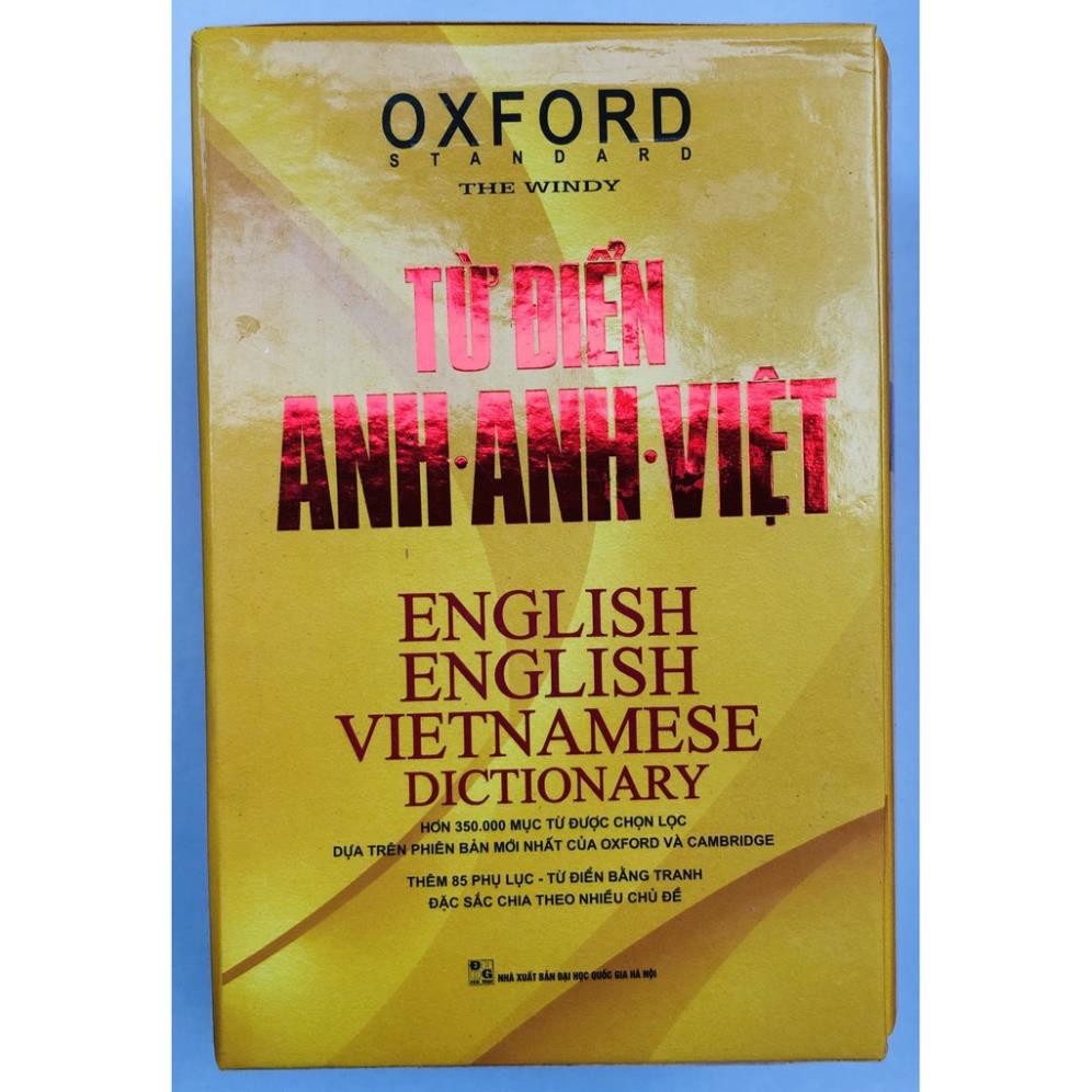 Sách - Từ Điển Oxford Anh - Anh - Việt Bìa Vàng Cứng + tặng kèm bút hoạt hình