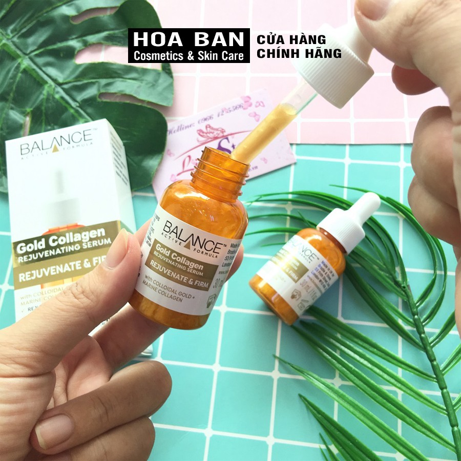 Serum Dưỡng Căng Bóng Da, Ngừa Lão Hóa Balance Gold Collagen Rejuvenating Serum 30ml