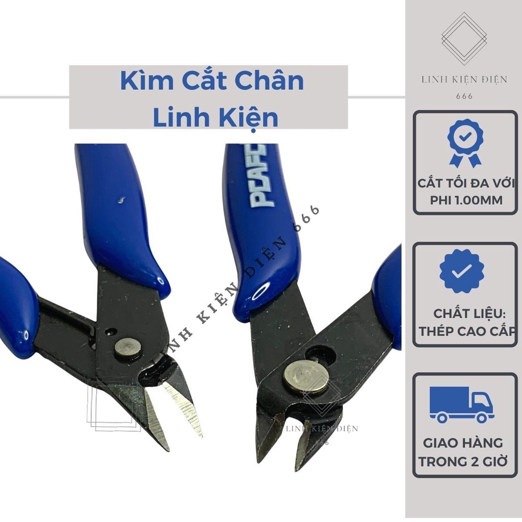 Kìm Cắt Dây Đồng Kìm Bấm Đa Năng Dây Điện Chân Linh Kiện KC170