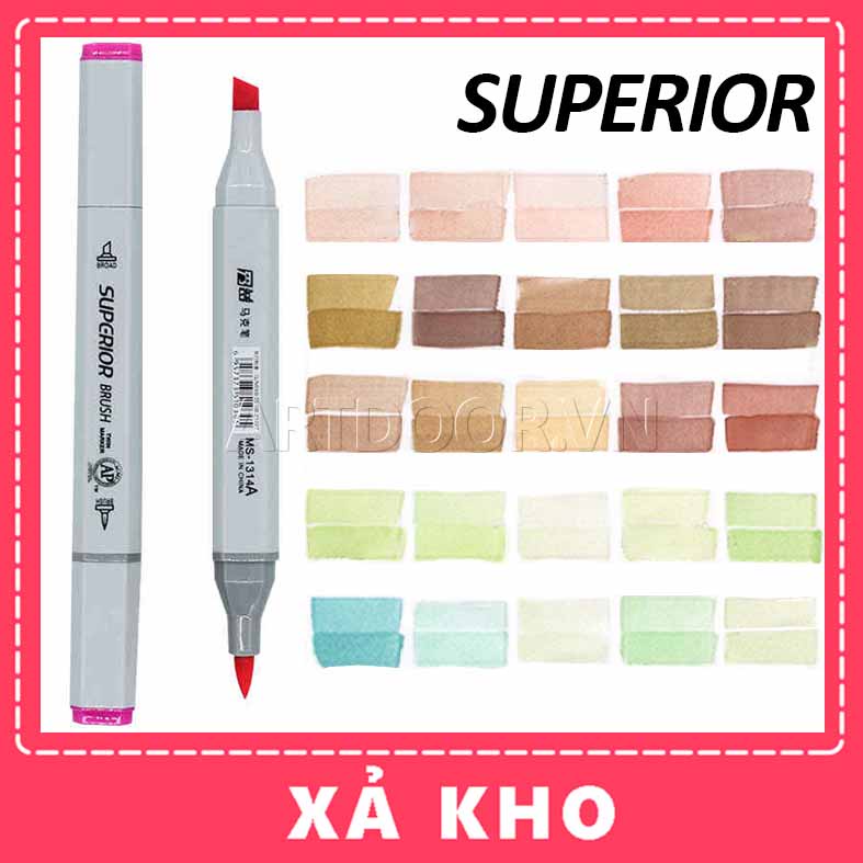 [ARTDOOR] Bút Marker SUPERIOR Brush Lẻ (từ 240~348)