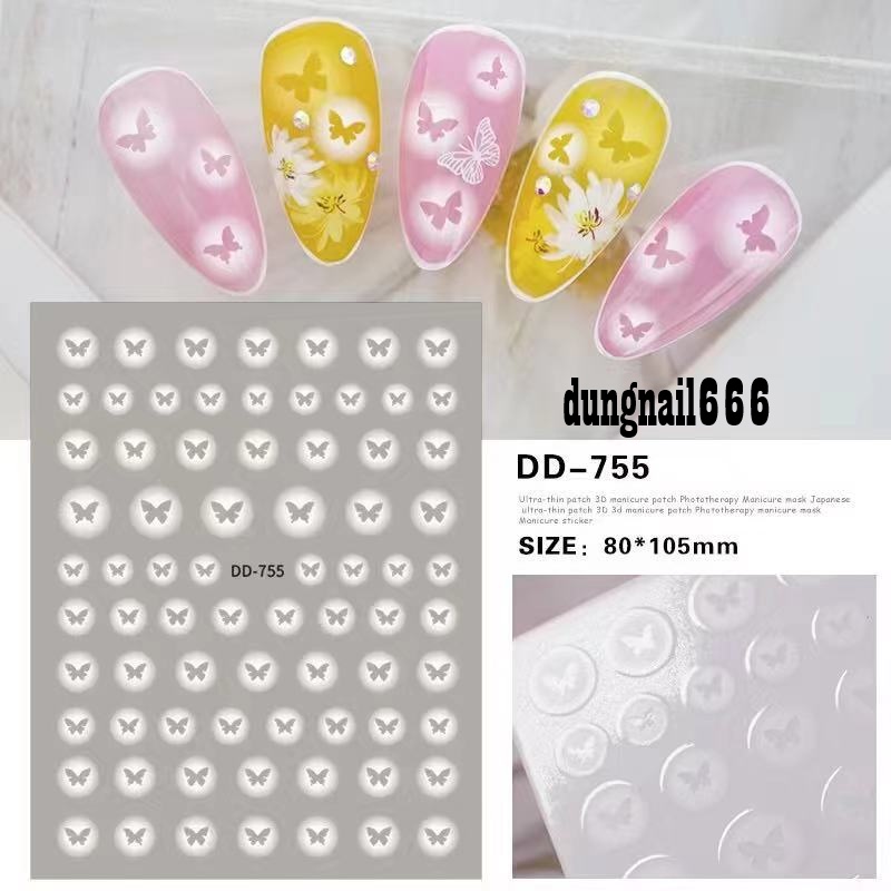 Sticker chữ mã mới trang trí nail dd755