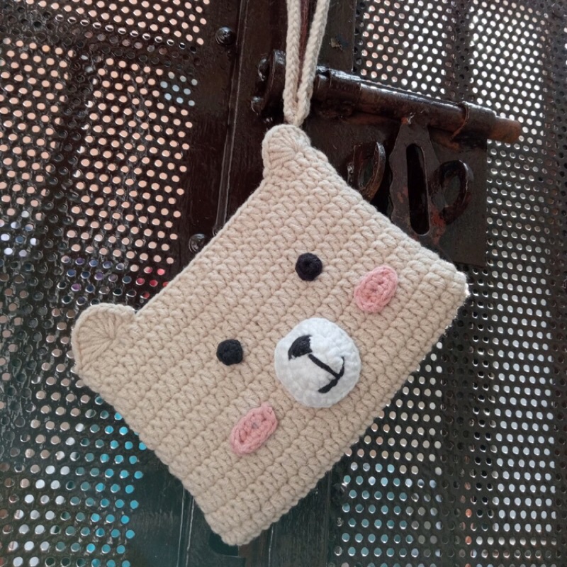 Túi len hình con ếch và gấu dễ thương đáng yêu