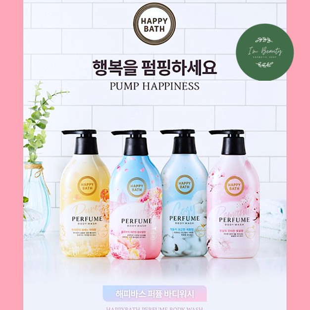 Sữa Tắm Nước Hoa Cao Cấp HAPPY BATH PERFUME BODY WASH Chính Hãng Nội Địa Hàn