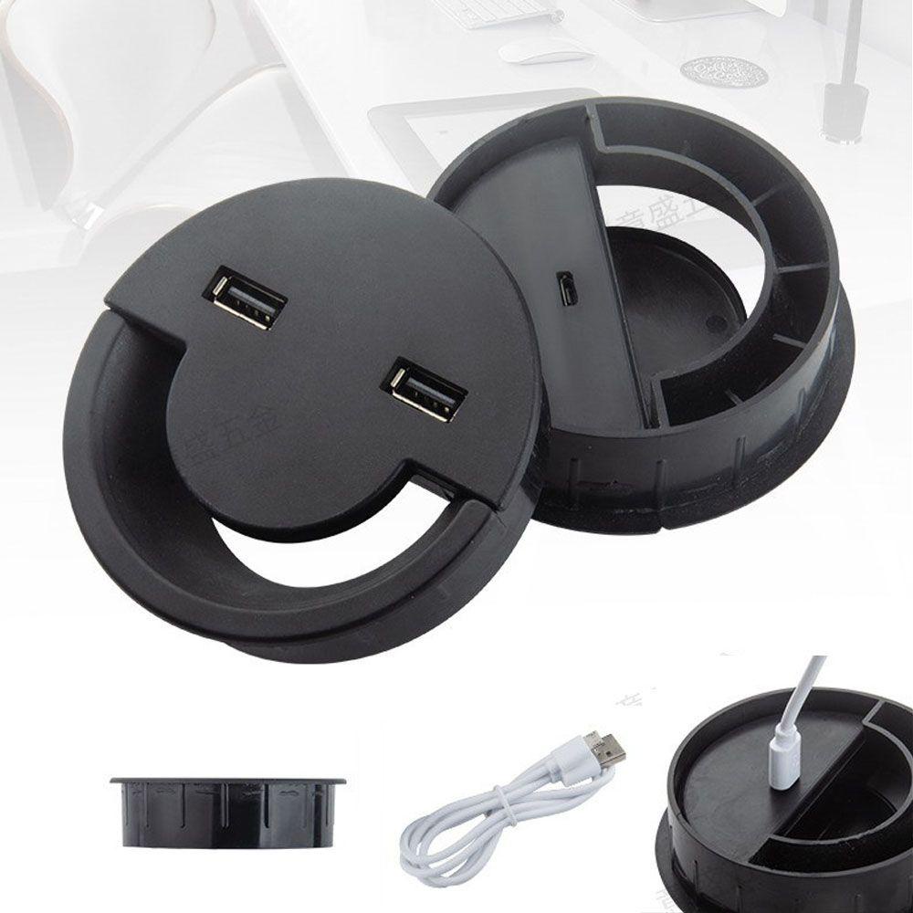 Vỏ Bọc Kẹp Dây Cáp Hình Tròn Có Lỗ Tiện Dụng Cho Văn Phòng