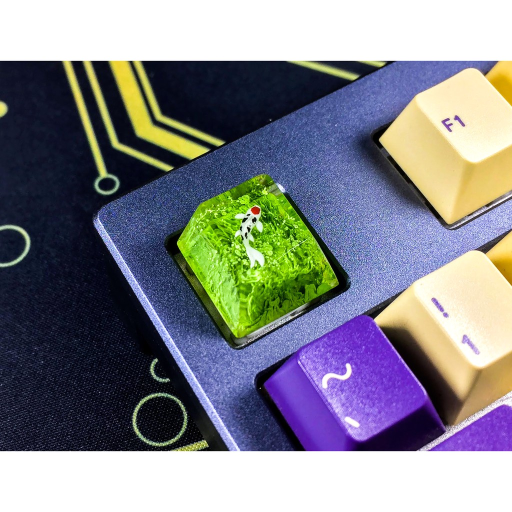 Nút bàn phím cơ. Keycap artisan cherry profile 1u. Tông xanh lá