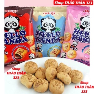 Bánh Gấu HELLO PANDA meiji 50g (Vị Dâu, Vị Kem Sữa, Vị SôCôla)