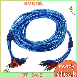RCA Dây Cáp Khuếch Đại Âm Thanh Avene 5m 2 Rca Sang 2 Rca Cho Xe Hơi