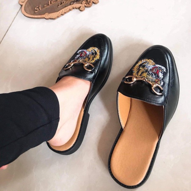 free ship Sục thêu hổ nót vàng nam