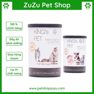 Pate King Pet cho chó mèo lon 380g