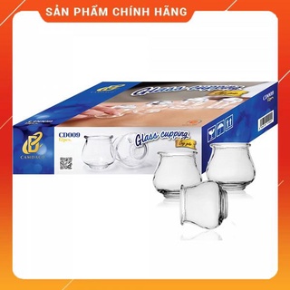 Ống giác hơi thủy tinh - giác hơi dùng lửa - bộ 12 cốc