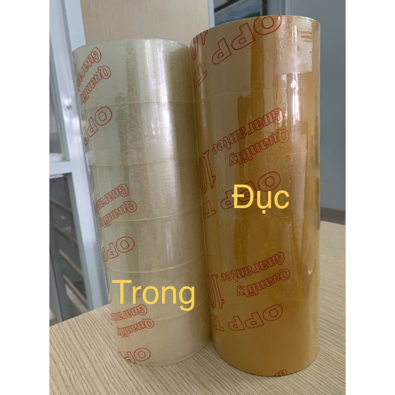1 Cuộn Băng Keo Trong Đục 100 yard Lõi Siêu Dày