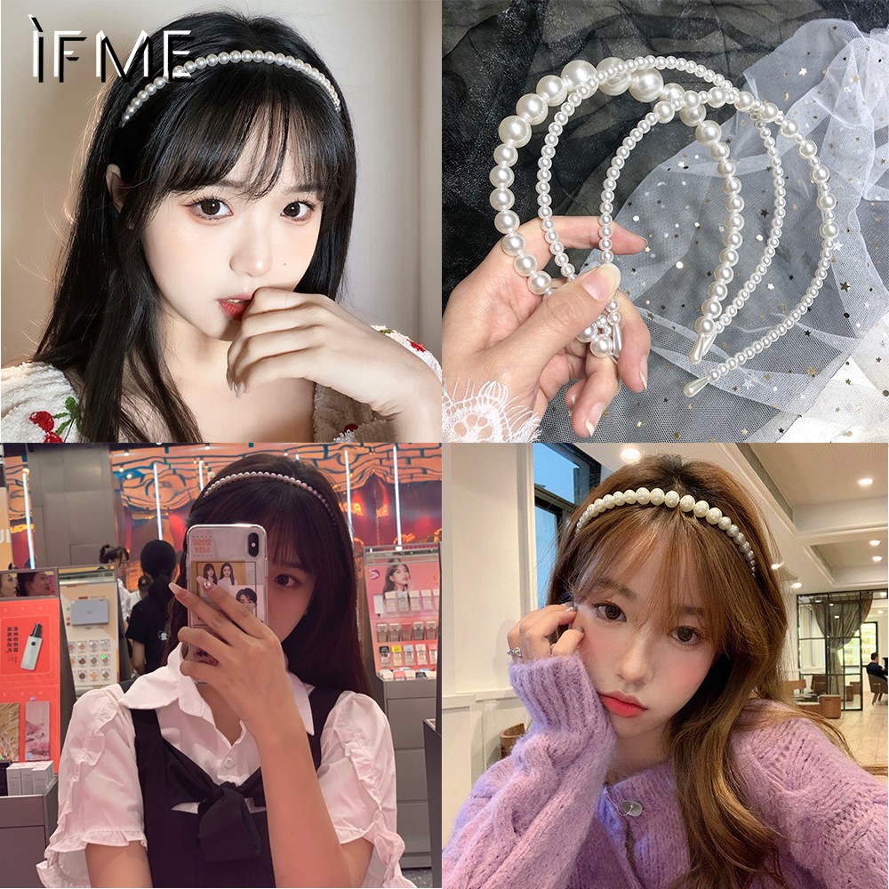 IF ME Cài tóc đính ngọc trai kiểu dáng dễ thương cho nữ