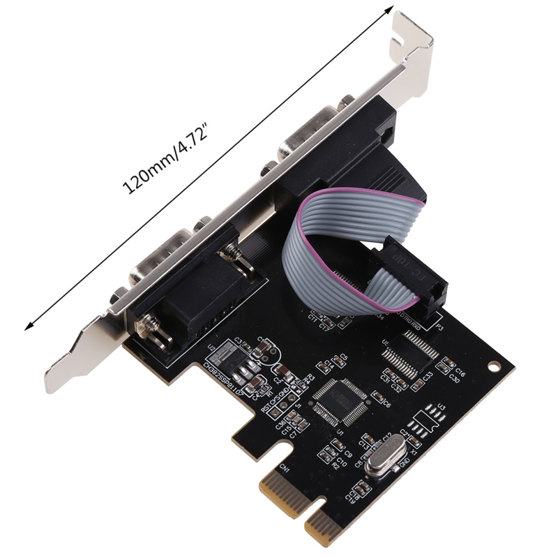 Card Mở Rộng PCIe AX99100 2 Cổng Công Nghiệp DB9 COM RS232