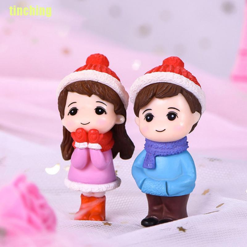 Bộ 2 Mô Hình Búp Bê Đôi mini Xinh Xắn