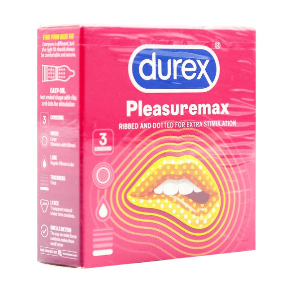 Bao Cao Su Durex Pleasuremax Hộp 3 Cái