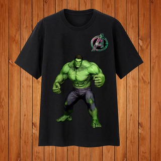 Áo thun Áo phông Unisex tay ngắn cotton in hình Hulk - The Avengers mặc cho cả nam và nữ thoáng mát hè 2021