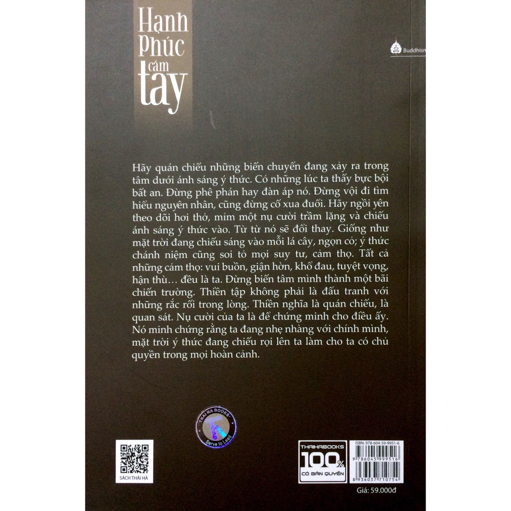 Sách - Hạnh Phúc Cầm Tay - Thích Nhất Hạnh - Thái Hà