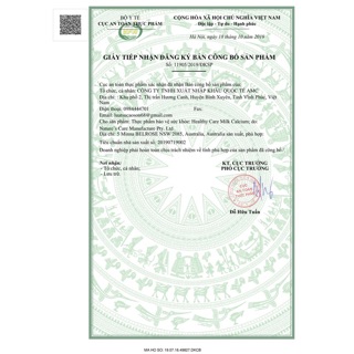 Canxi sữa Healthy Care Úc chính hãng