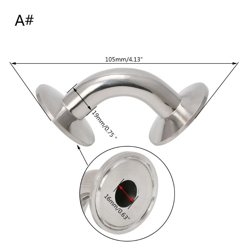 Ống Vệ Sinh Khuỷu Tay 90 Độ Bằng Thép Không Gỉ Cho Homebrew
