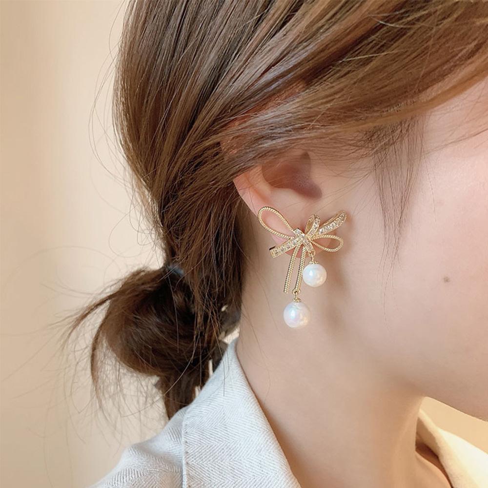 Mxgoods Khuyên Tai Đinh Tán Hình Nơ Kim Loại Thanh Lịch Hợp Thời TrangBông Tai Thời Trang Xinh Xắn Cá Tính Cho Nữ