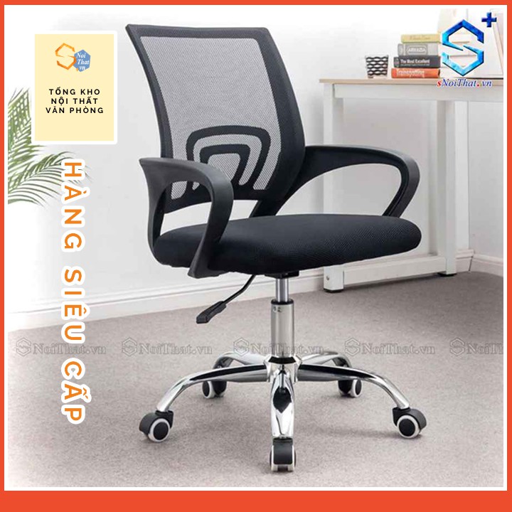 [Freeship- Hàng Nhập Khẩu] Ghế xoay lưng lưới SNOITHAT| Ghế văn phòng lắp ráp thông minh