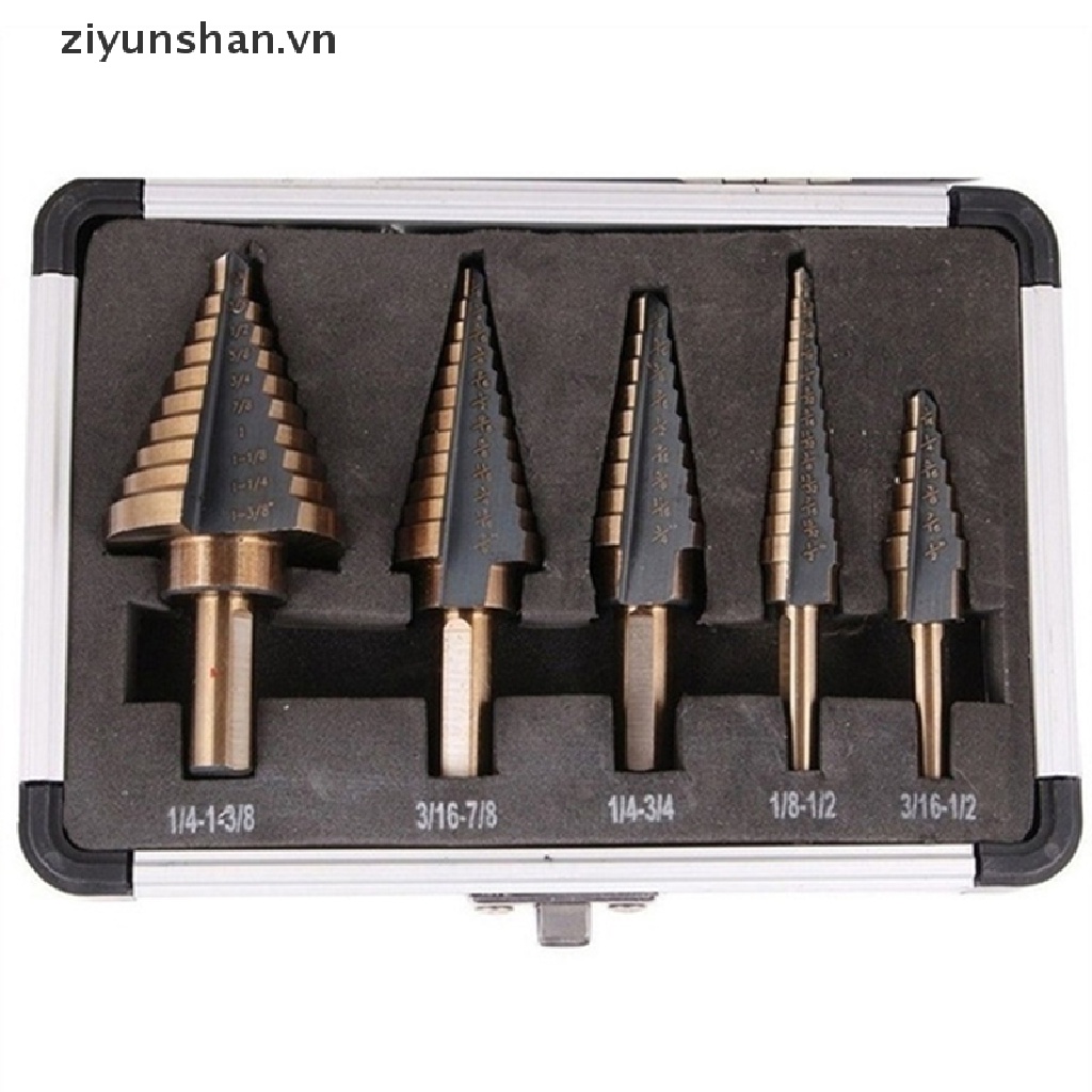 Set 3 / 5 Mũi Khoan Nhiều Lỗ 50 Kích Cỡ Đa Chức Năng ziyunshan