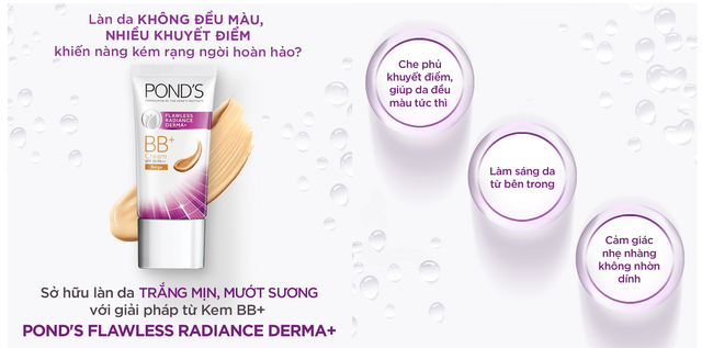 Kem dưỡng trắng tạo nền kem BB Pond's Flawless Radiance Derma+ 25g