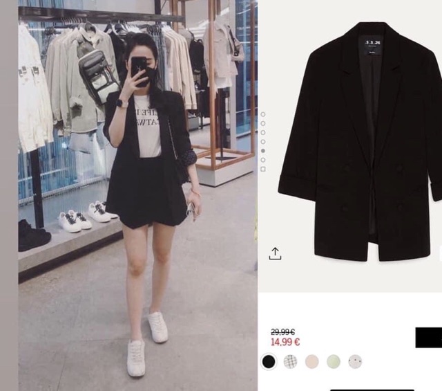 Áo vest BERSHKA new tag form cực đẹp