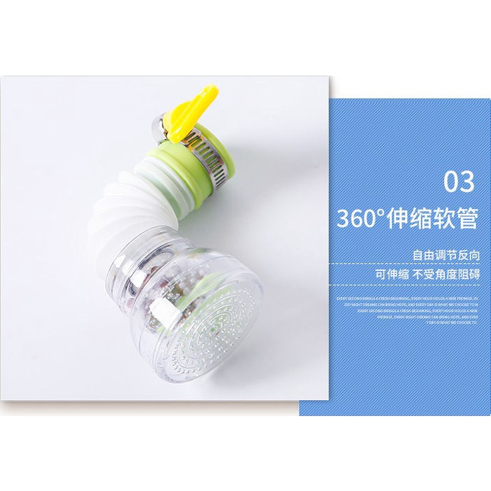 Vòi Bếp Gia Đình 360°Đầu Vòi Nước Xoay Chống Bắn Tiết Kiệm Nước Có Thể Điều Chỉnh Tiện Dụng