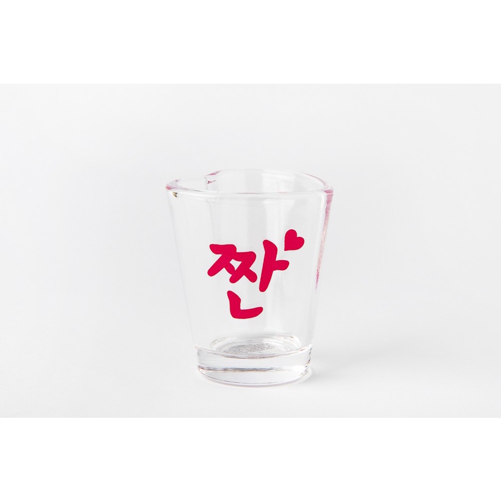 Ly Uống Rượu Soju ARTBOX Hàn Quốc Thiết kế Hình Trái Tim Màu Hồng