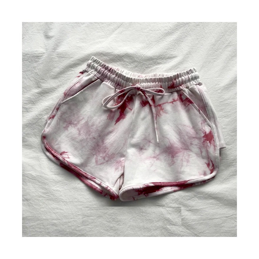 Quần Short Loang Màu PEONYB Nữ [FREESHIP] 🌸 Shorts đùi dáng ôm phối viền họa tiết, sooc thun cá tính Ulzzang HOT 🌸 ་