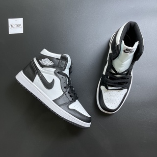 Giày Sneaker Jordan 1 Panda Cao Cổ Full Phụ Kiện