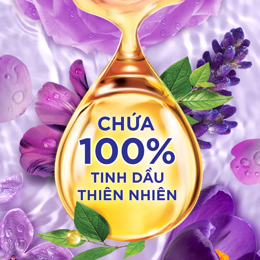 Nước xả vải Downy hương hoa Oải Hương nước Pháp (2.2L/3L)