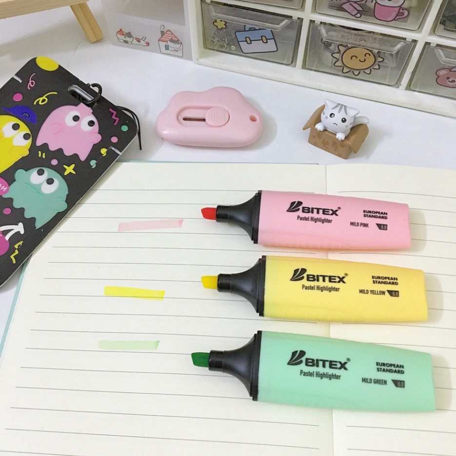 Bút nhớ dòng highlight bút pastel bitex giúp tăng khả năng ghi nhớ