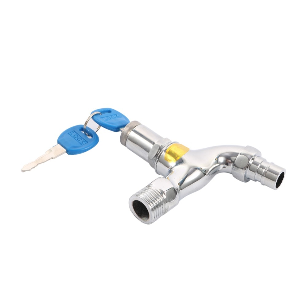 1 Vòi Nước Chống Trộm Bằng Hợp Kim 1/2" Kèm Chìa Khóa Tiện Dụng
