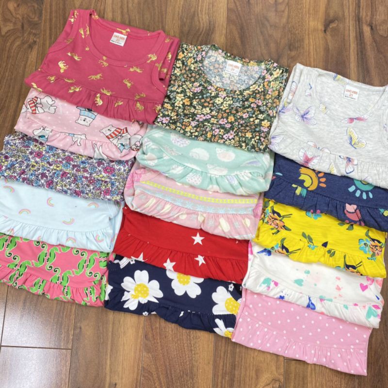 ✓ 11_22kg✓ Váy cotton xuất dư ba lỗ cách điệu BẢNG MÀU 2 MÃ SN002 | WebRaoVat - webraovat.net.vn