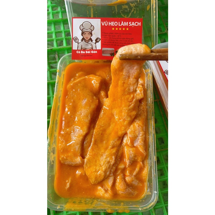 Vú Heo sữa ướp sẳn loại 1(500g/1hộp)