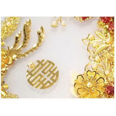 Quạt cổ trang tròn đám cưới Wedding